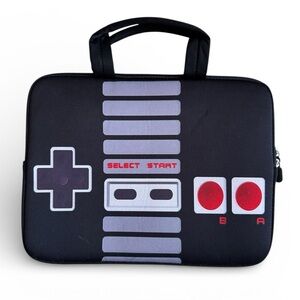 New KBSING Retro Game Controller Laptop Tech Case Sleeve Travel Black Gray